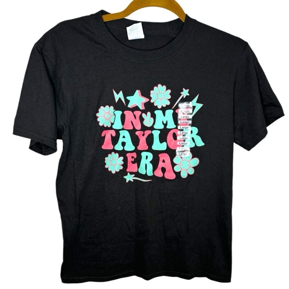 “In My Taylor Era” Black Graphic T-Shirt